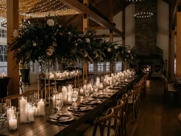Wedding dining table lighting