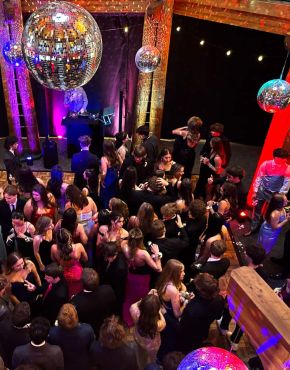 Disco balls uplighting dance floor
