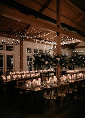 Wedding dining lighting